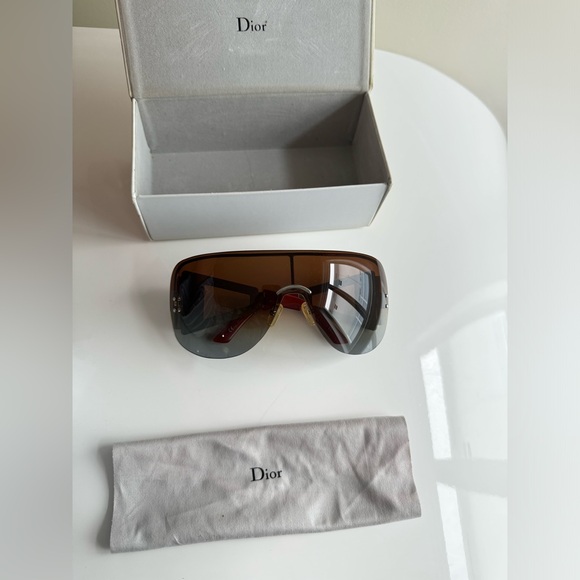 RARE❤️‍🔥 Vintage Dior gold rimless sunglasses - Picture 10 of 11